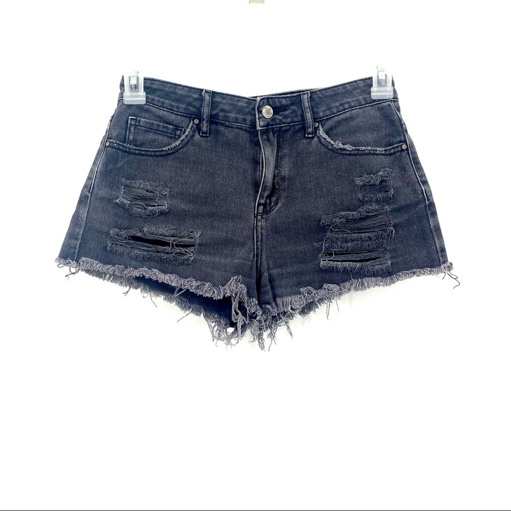 Pacsun  Distressed Denim High Rise Jean Shorts Size 25